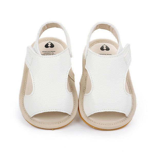 Girls Velco Strap Rubber Bottom Sandals – Peek A Boo Baby Studio