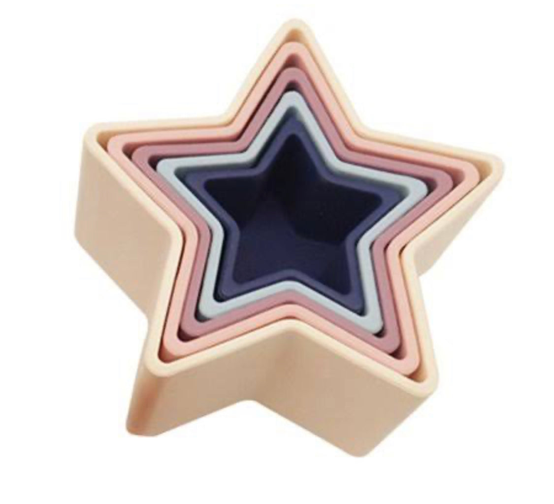 Silicone Stacking Star Cups