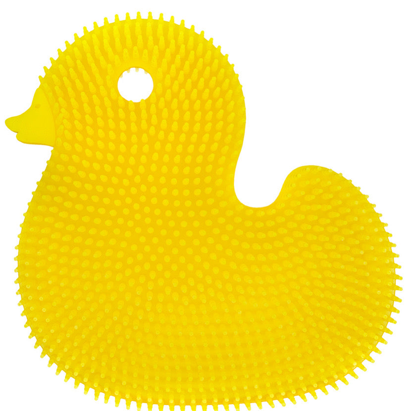 Yellow Duck Silicone Sensory Bath Scrub