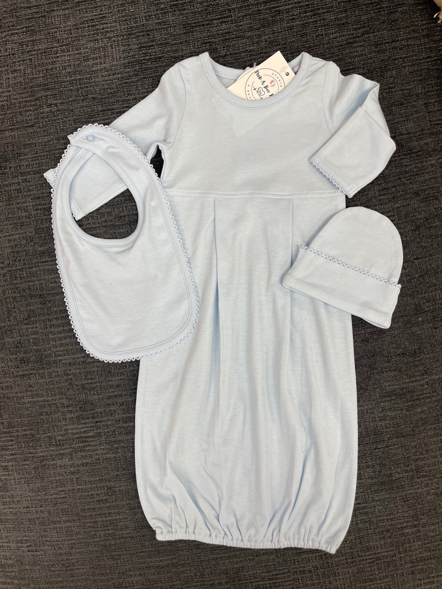 Newborn Gown Set 3pc set