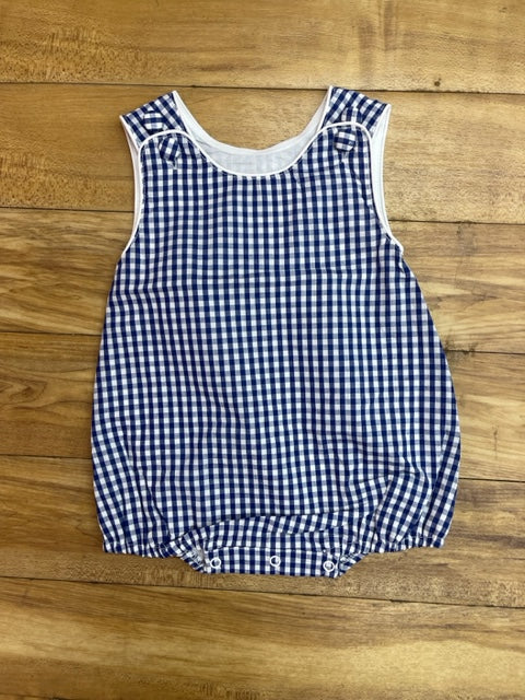 Navy Bubble in Gingham