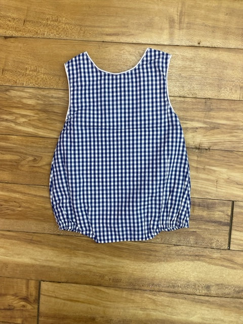Navy Bubble in Gingham