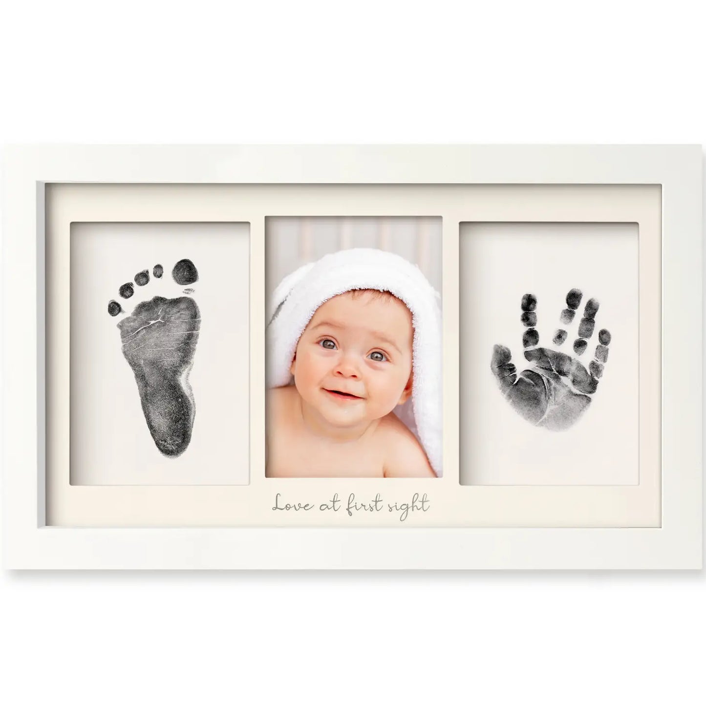 White Frame- Hand & Footprint