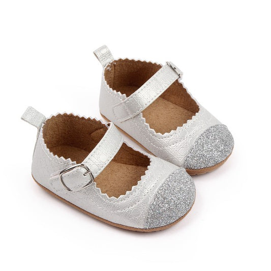Silver Maryjane Girls Sandals
